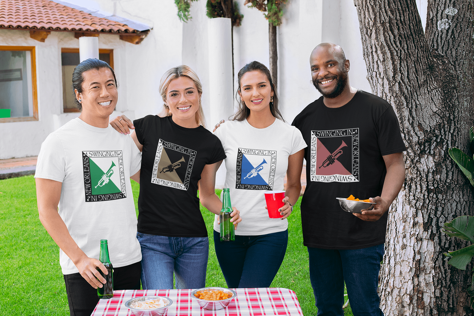 Swinging in New Orleans Trumpet T-Shirt