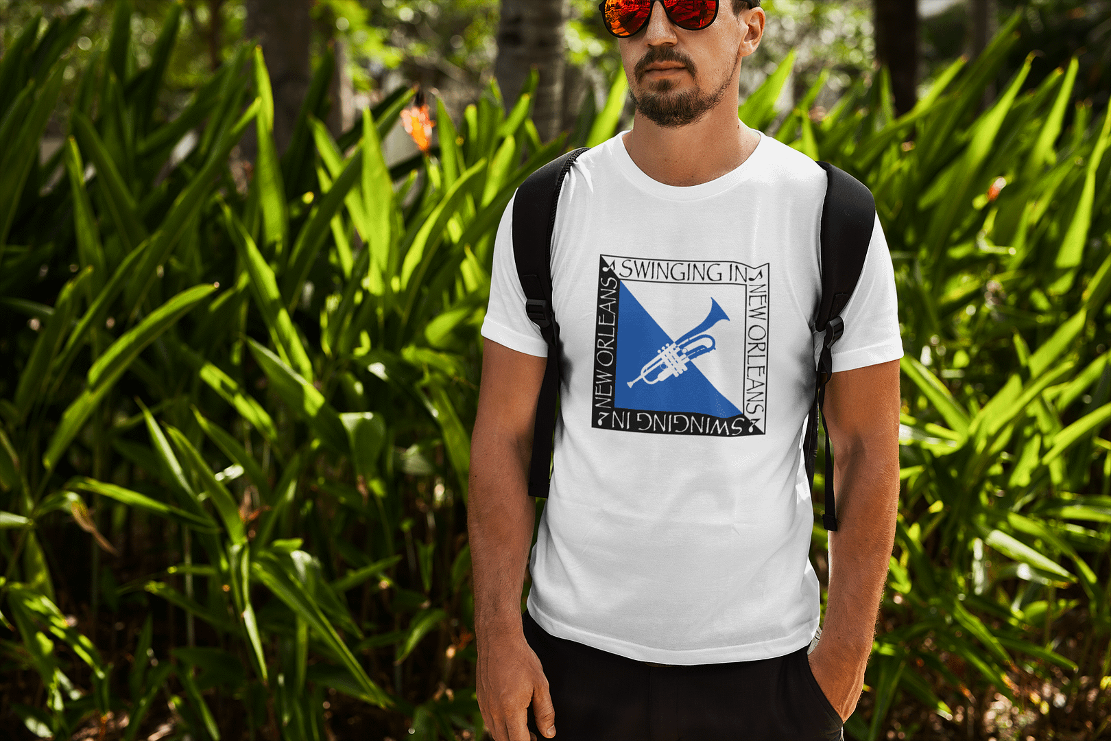 Swinging in New Orleans Trumpet T-Shirt - Image 5