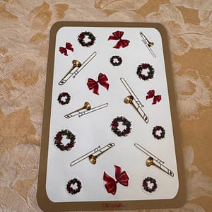 Festive Brass Trombone Sticker Sheet