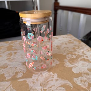 Sugarplum Nutcracker Glass Cup (16 oz)