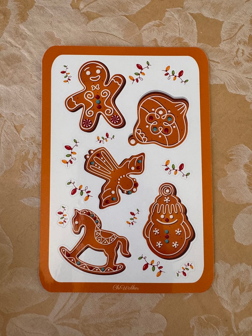 Gingerbread Dreams Sticker Sheet